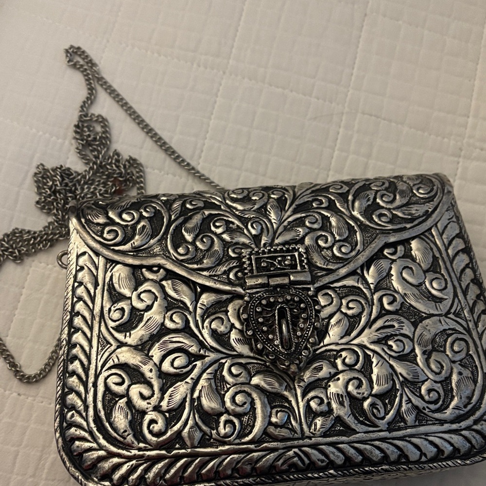 Elegant Silver Women's Bag